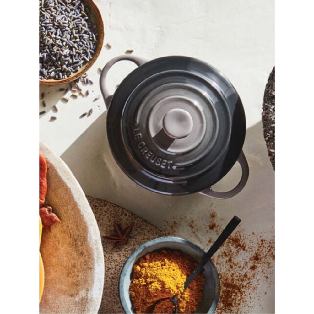 Le Creuset Mini Round Cocotte in Oyster | 8 oz